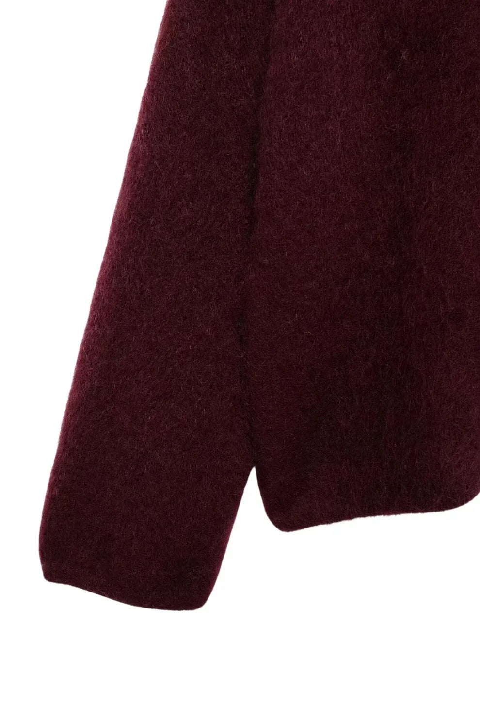 Women's relaxed crew neck jumper with long sleeves and ribbed trims