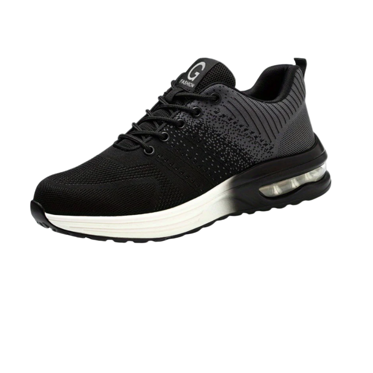 Women's low-top lace-up trainers with textured upper and layered sole