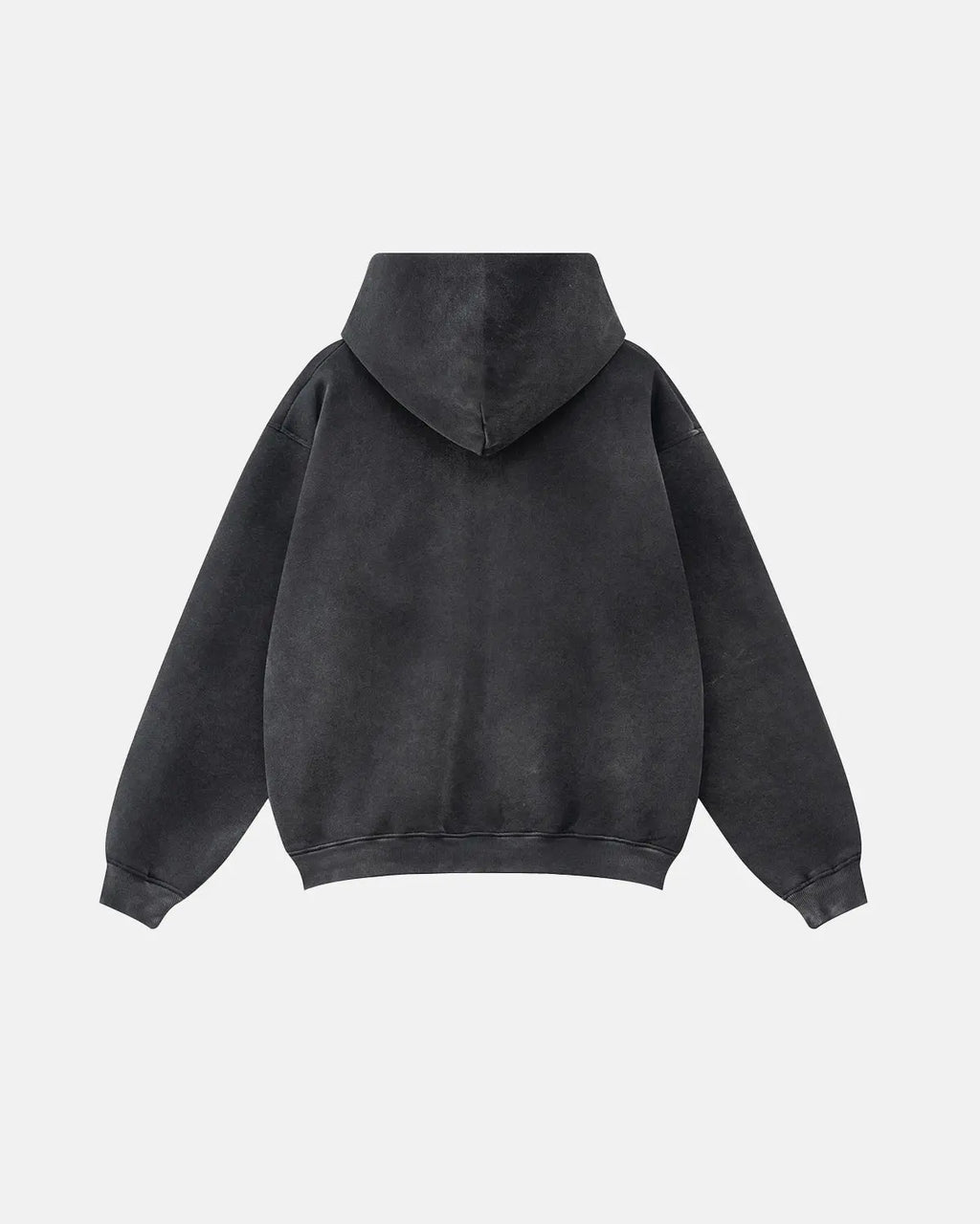 Graphic zip-up hoodie with hood, chest artwork and front pouch pockets