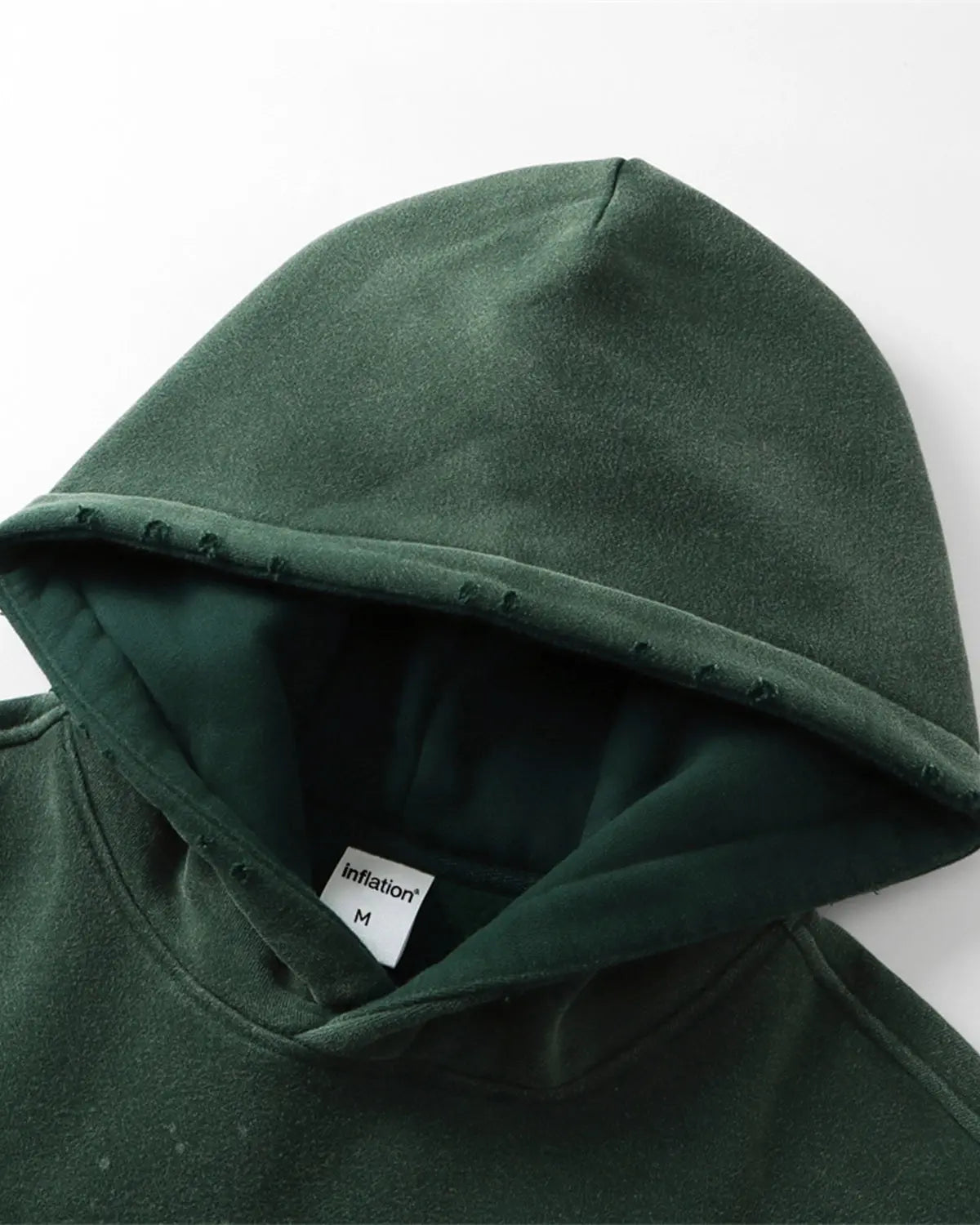 Unisex acid-washed splatter hoodie with hood, long sleeves and kangaroo pocket