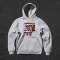 Grey hoodie with New York City Marathon 1990 graphic and kangaroo pocket