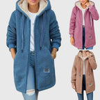 Unisex hooded jacket with long sleeves