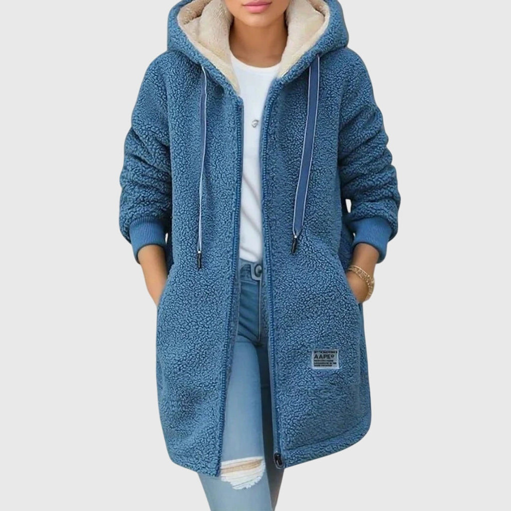 Unisex hooded jacket with long sleeves