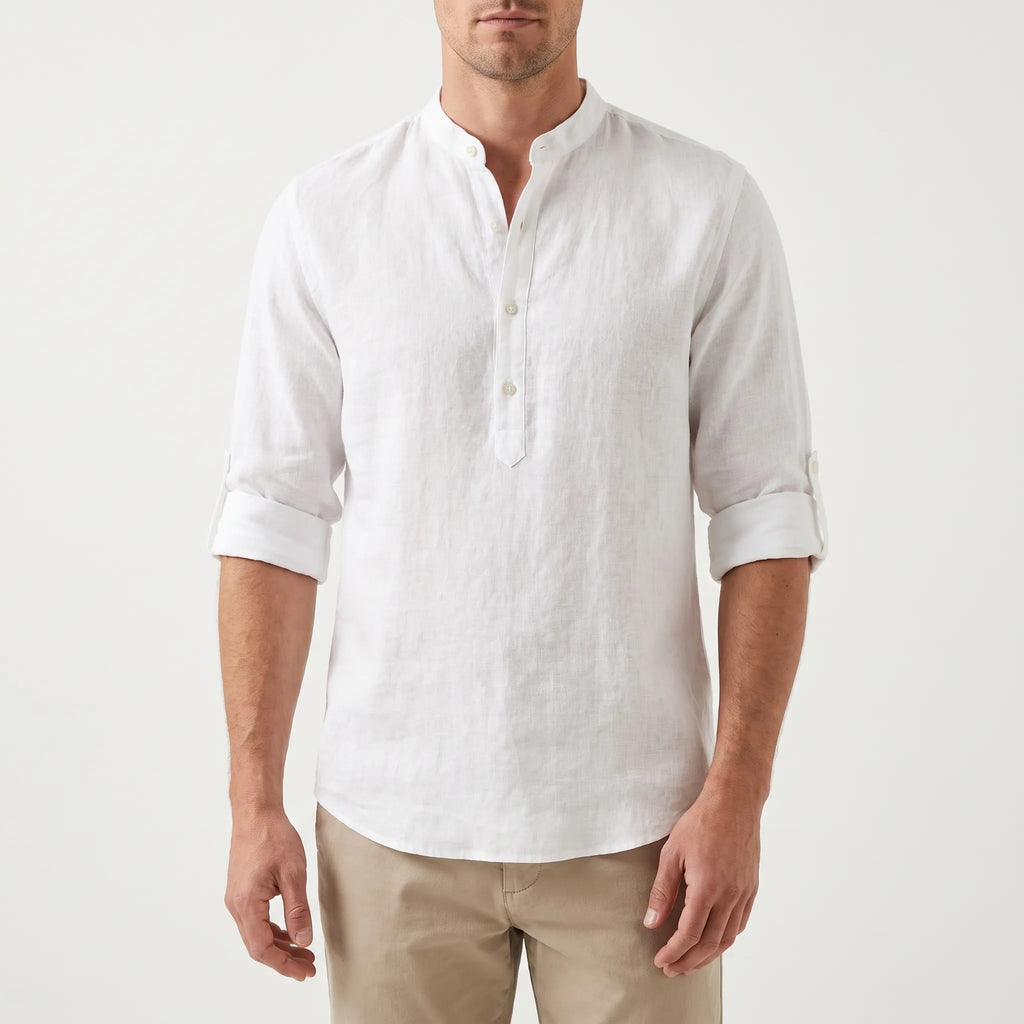 Aereon  - Stand Collar Summer Shirt Casual Daytime Wear