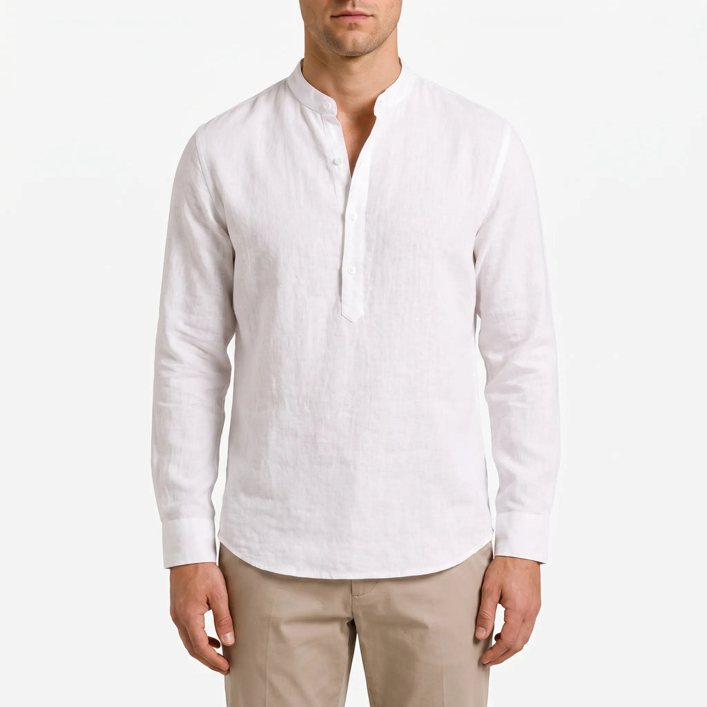 Aereon  - Stand Collar Summer Shirt Casual Daytime Wear