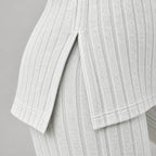 Aeresse  - Ribbed Knit Co-Ord Set Casual Weekend Wear