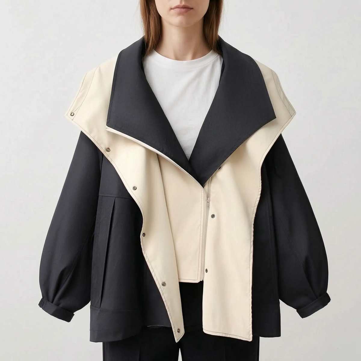 AeroCoat  - Two-Tone Layered Windbreaker Jacket Urban Commuting