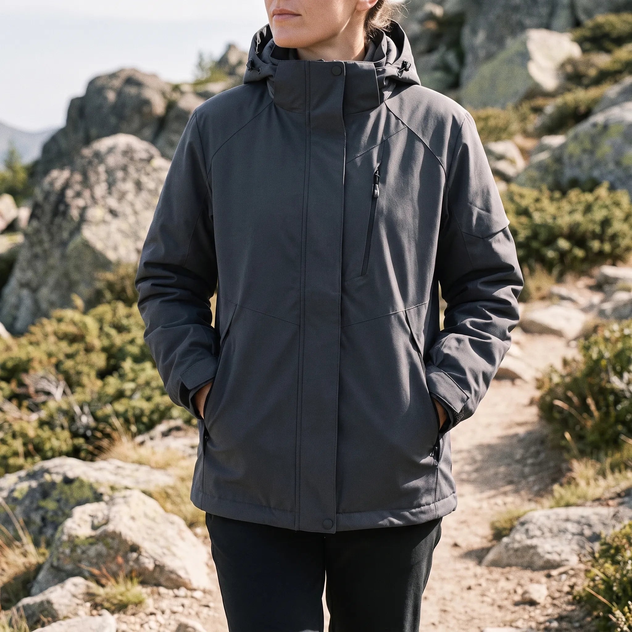 AeroShield  - Womens Hooded Windbreaker Jacket Outdoor Excursions