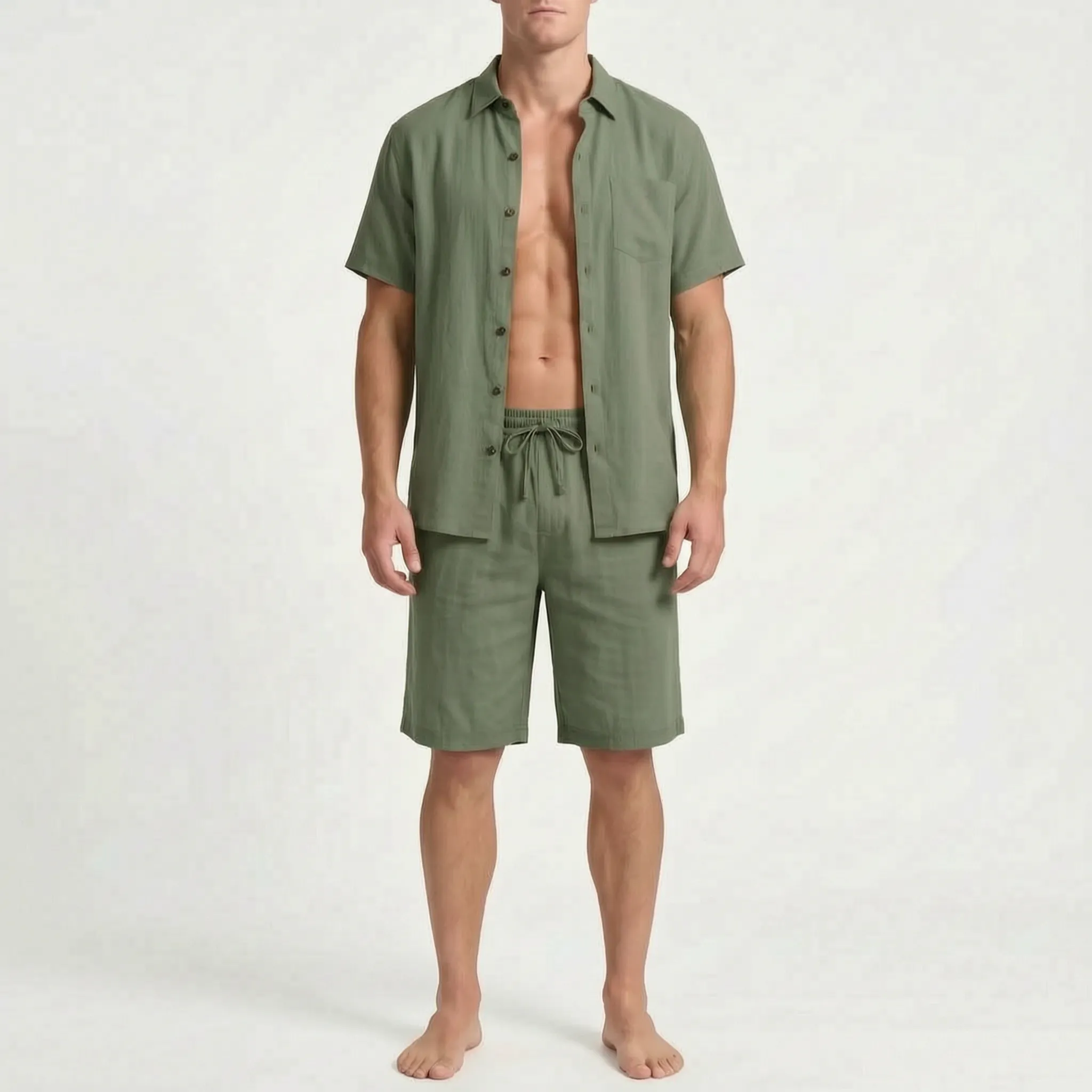 Aestivol  - Short-Sleeve Summer Co-Ord Set Warm Weather Holidays