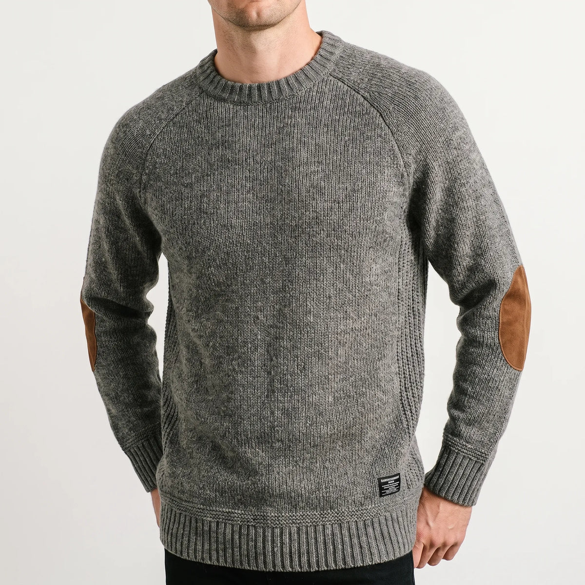 Aldwick  - Long-Sleeved Crew Neck Knitted Jumper Layering Over Shirts