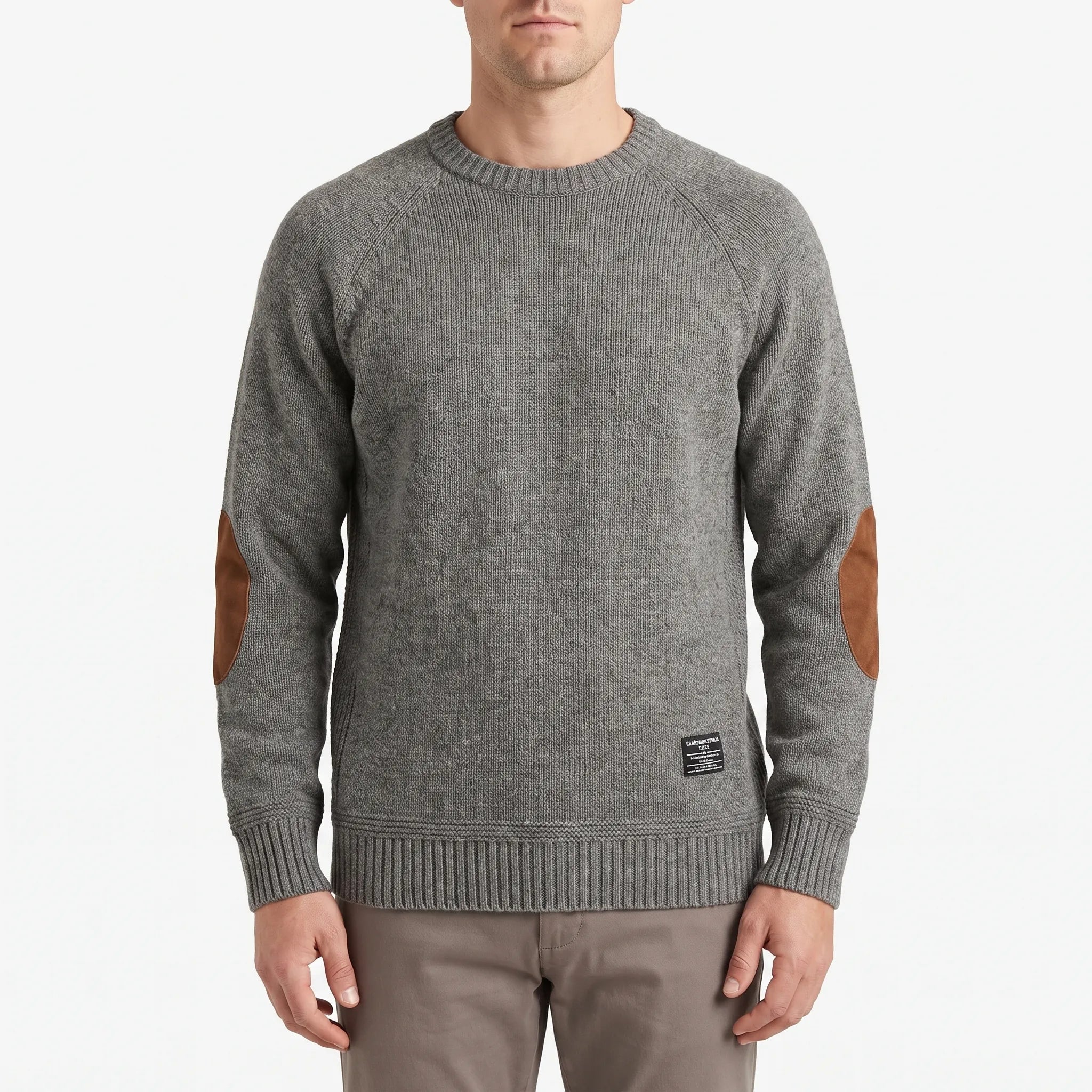 Aldwick  - Long-Sleeved Crew Neck Knitted Jumper Layering Over Shirts