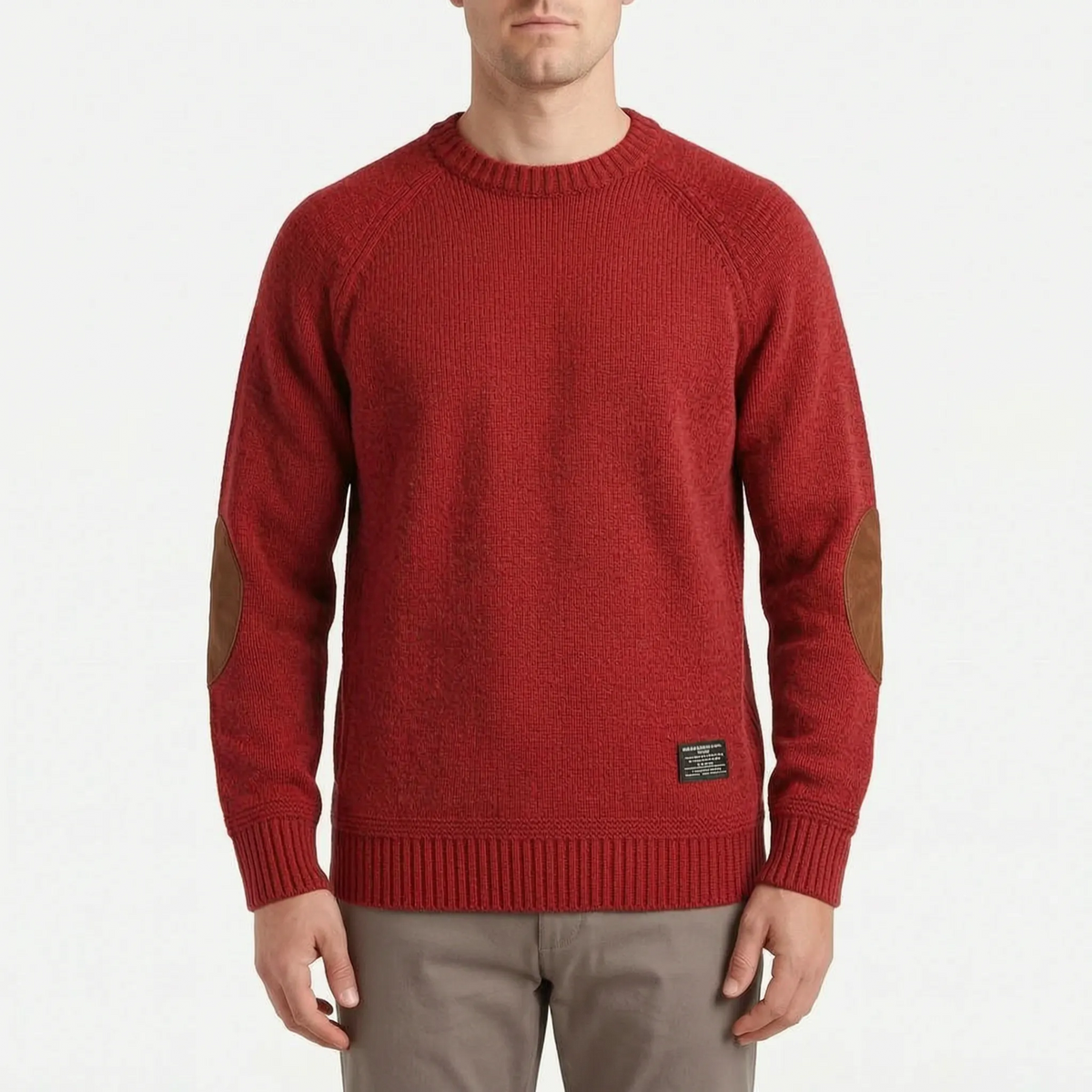 Aldwick  - Long-Sleeved Crew Neck Knitted Jumper Layering Over Shirts