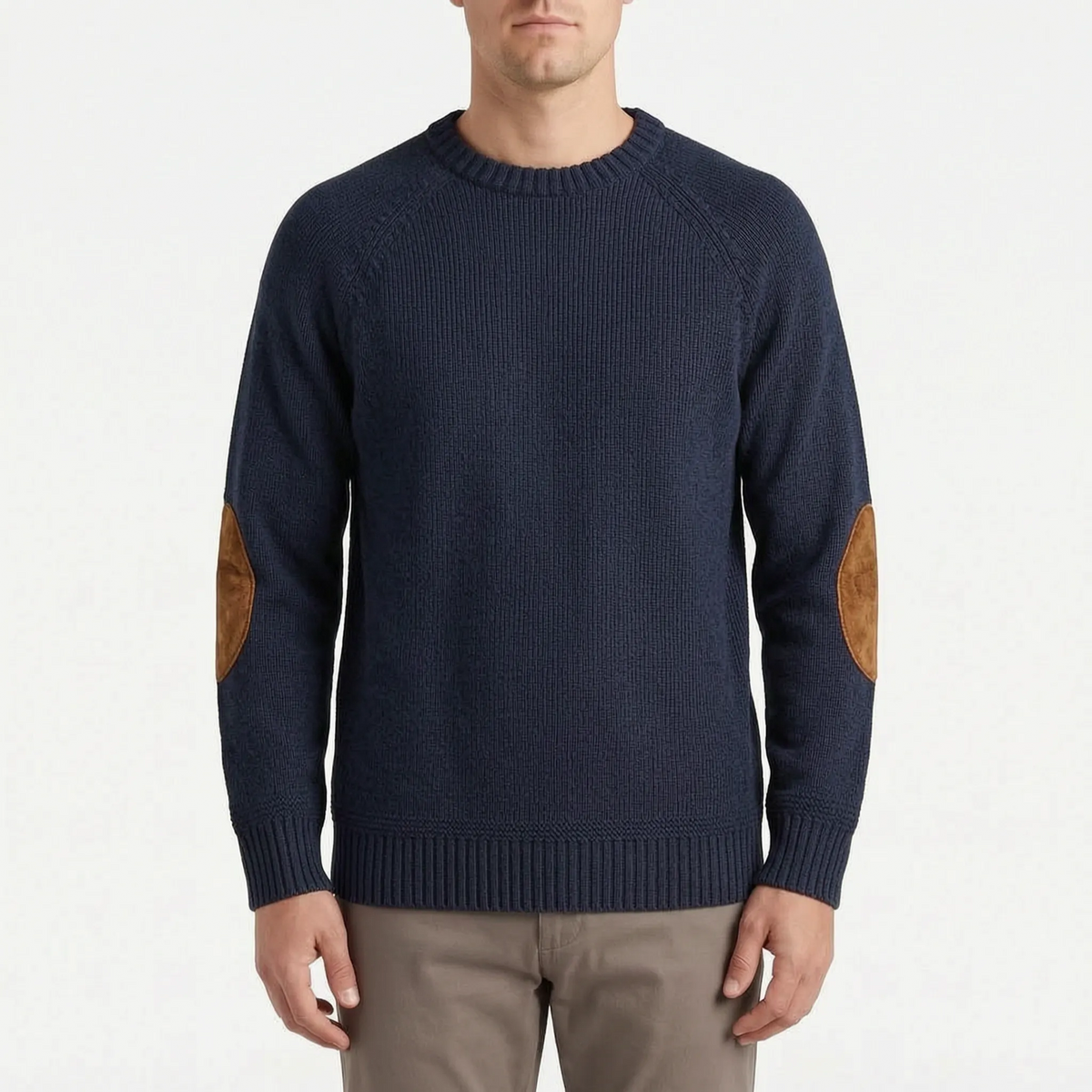 Aldwick  - Long-Sleeved Crew Neck Knitted Jumper Layering Over Shirts