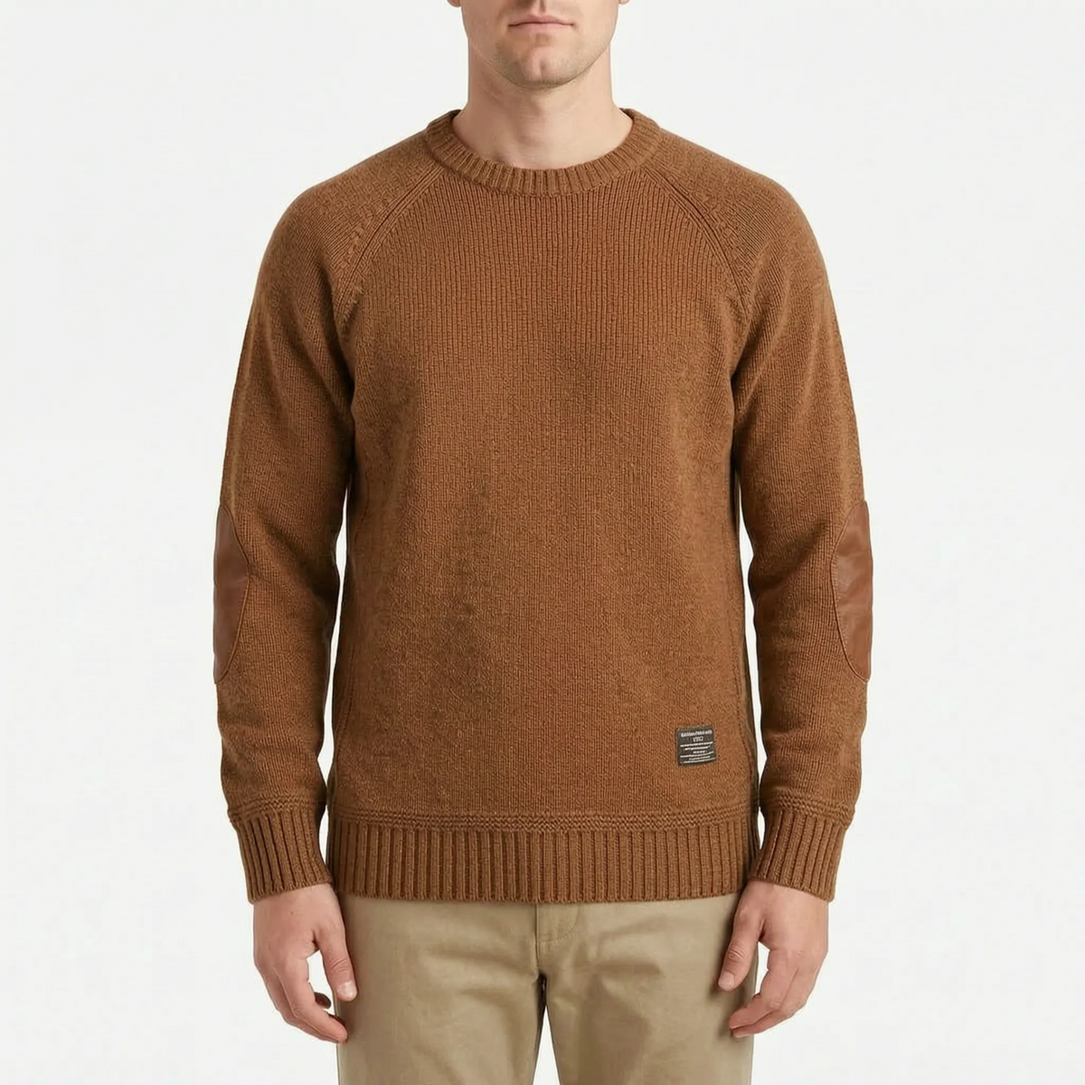 Aldwick  - Long-Sleeved Crew Neck Knitted Jumper Layering Over Shirts