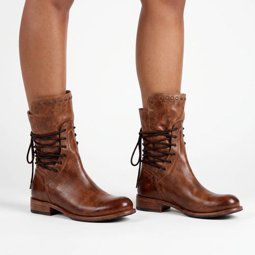 AlishaBoots  - Ladies Lace-Up Ankle Boots Everyday Walking