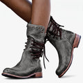AlishaBoots  - Ladies Lace-Up Ankle Boots Everyday Walking
