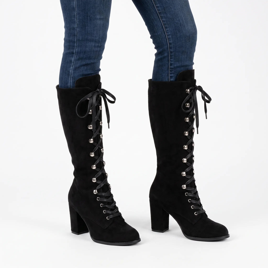 Altana  - Lace-Up Knee High Boots Winter Outfits