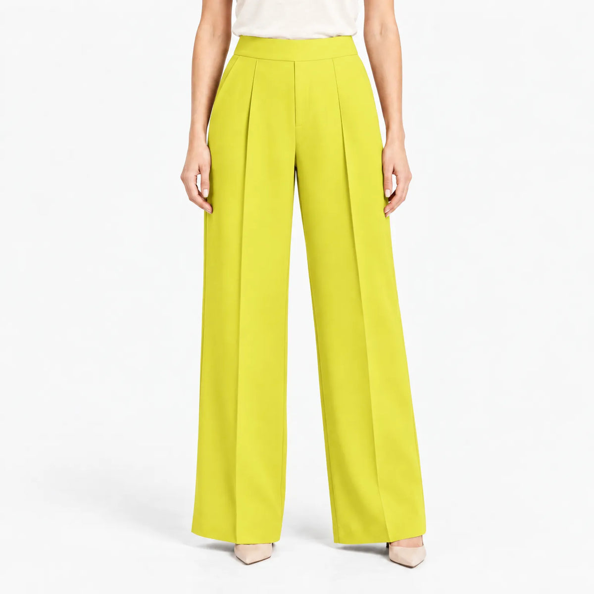 Alvara  - High Waist Wide Leg Trousers Office Wear