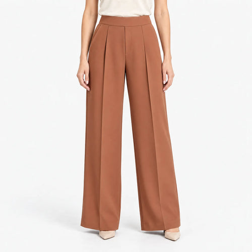 Alvara  - High Waist Wide Leg Trousers Office Wear