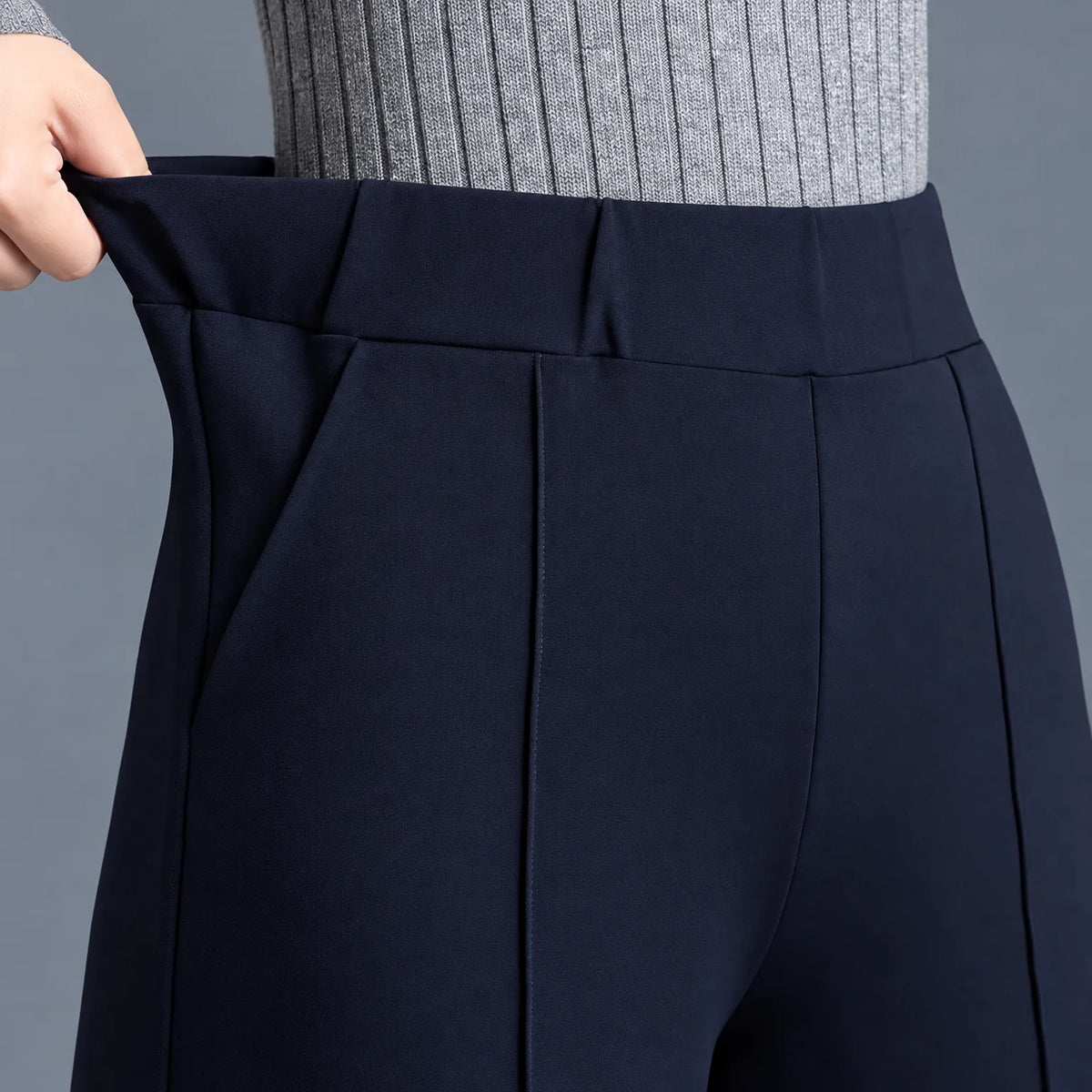 Alvara  - High Waist Wide Leg Trousers Office Wear