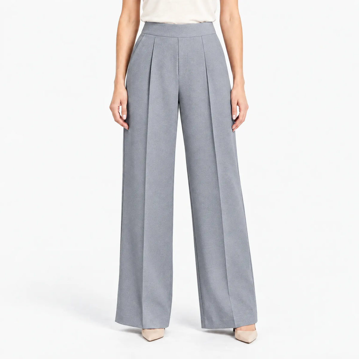 Alvara  - High Waist Wide Leg Trousers Office Wear