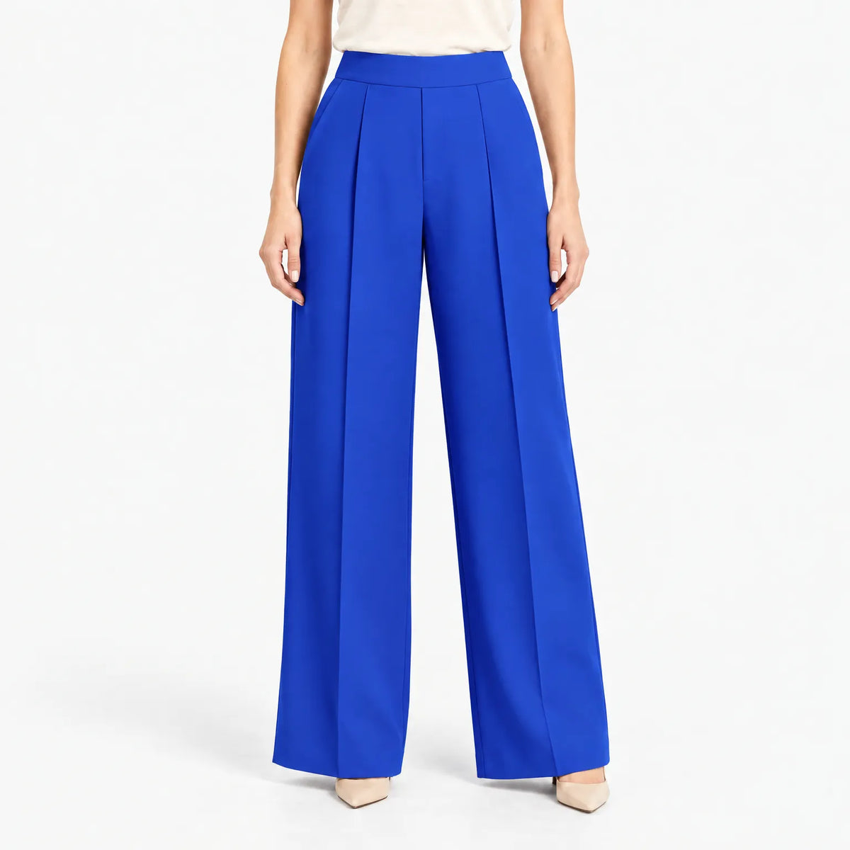 Alvara  - High Waist Wide Leg Trousers Office Wear
