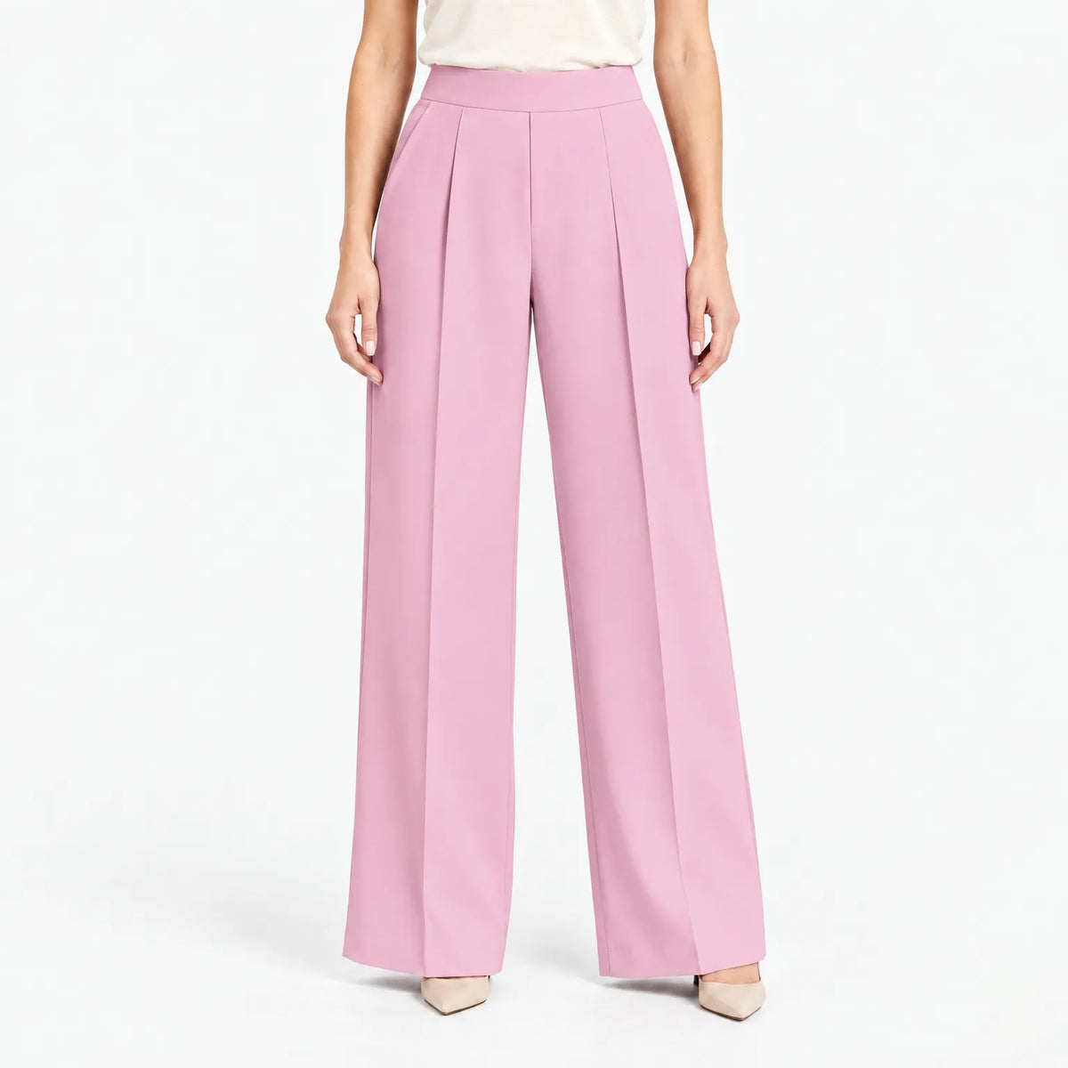 Alvara  - High Waist Wide Leg Trousers Office Wear