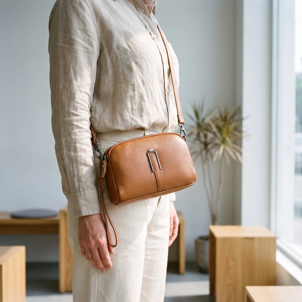 AmayaCross  - Small Zip-Top Crossbody Bag Daily Commuting