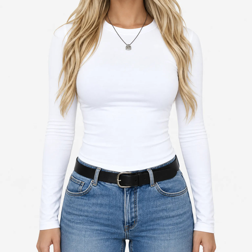 Arvada  - Crewneck Long Sleeve Tops Layering Under Jackets