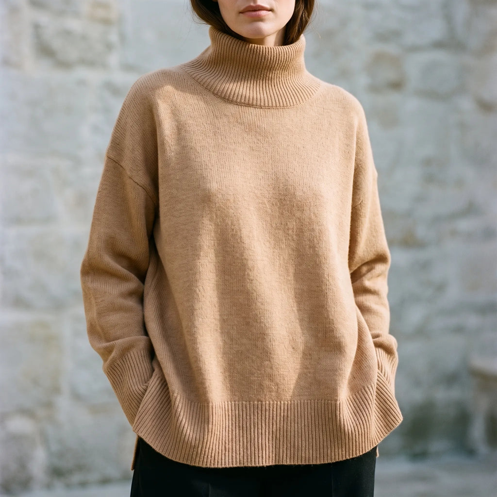 Ashcombe  - Oversized Funnel Neck Jumper Everyday Layering