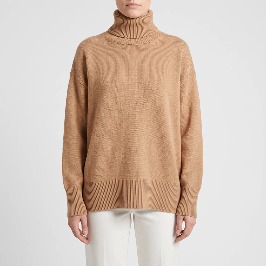 Ashcombe  - Oversized Funnel Neck Jumper Everyday Layering
