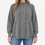 Aurend  - Loose Fit Ribbed Jumper Layering Over Shirts