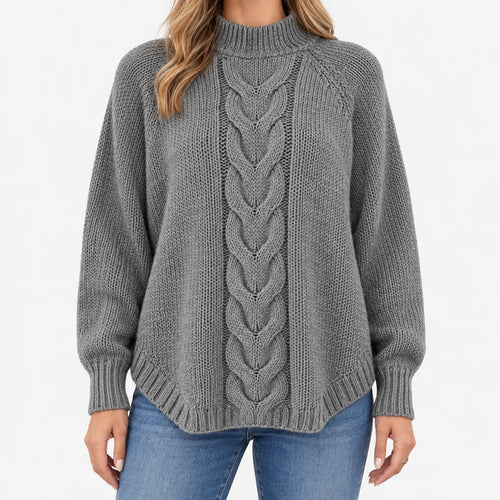 Aurend  - Loose Fit Ribbed Jumper Layering Over Shirts