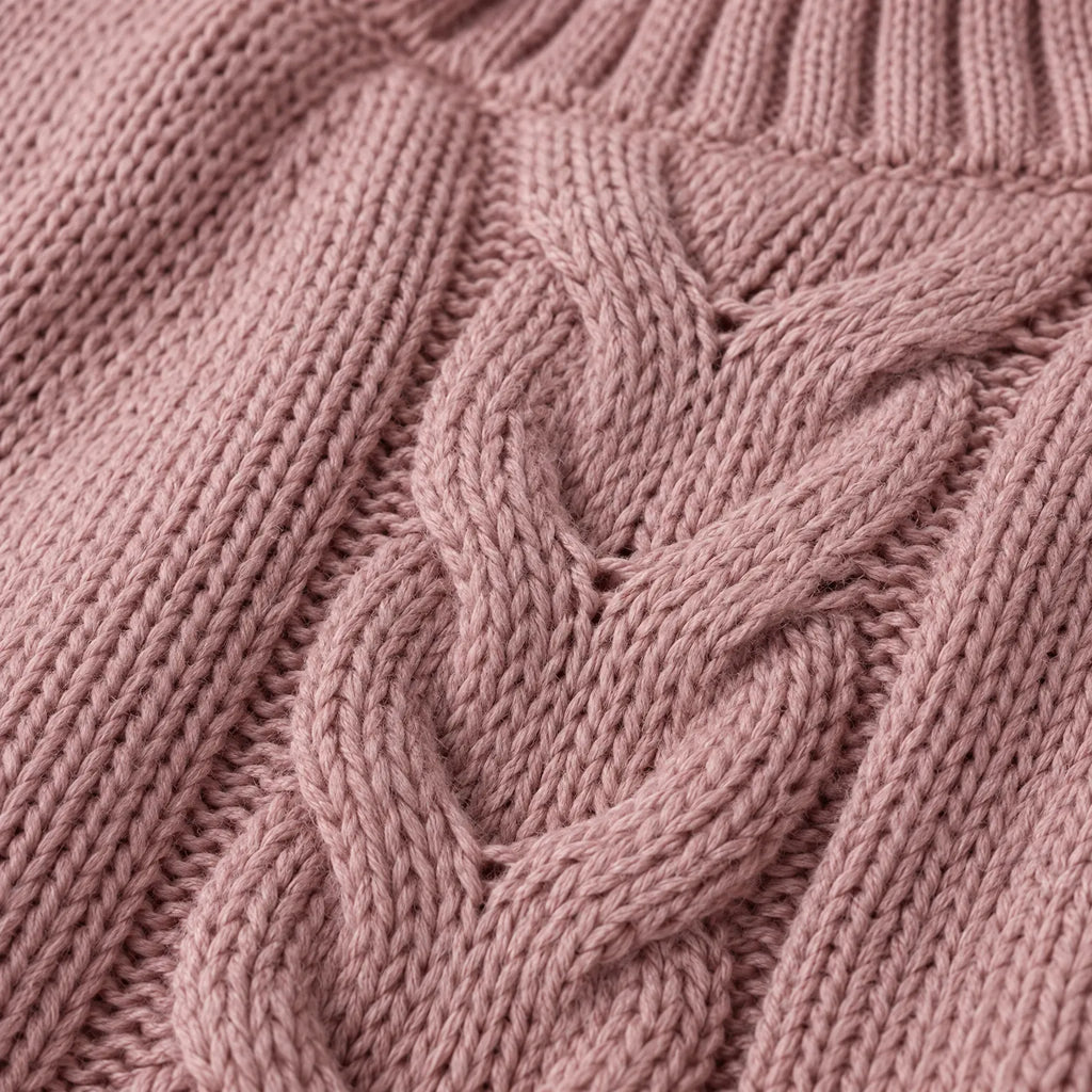 Aurend  - Loose Fit Ribbed Jumper Layering Over Shirts