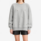 Auryn  - Oversized Drop-Shoulder Sweatshirt Casual Everyday Wear