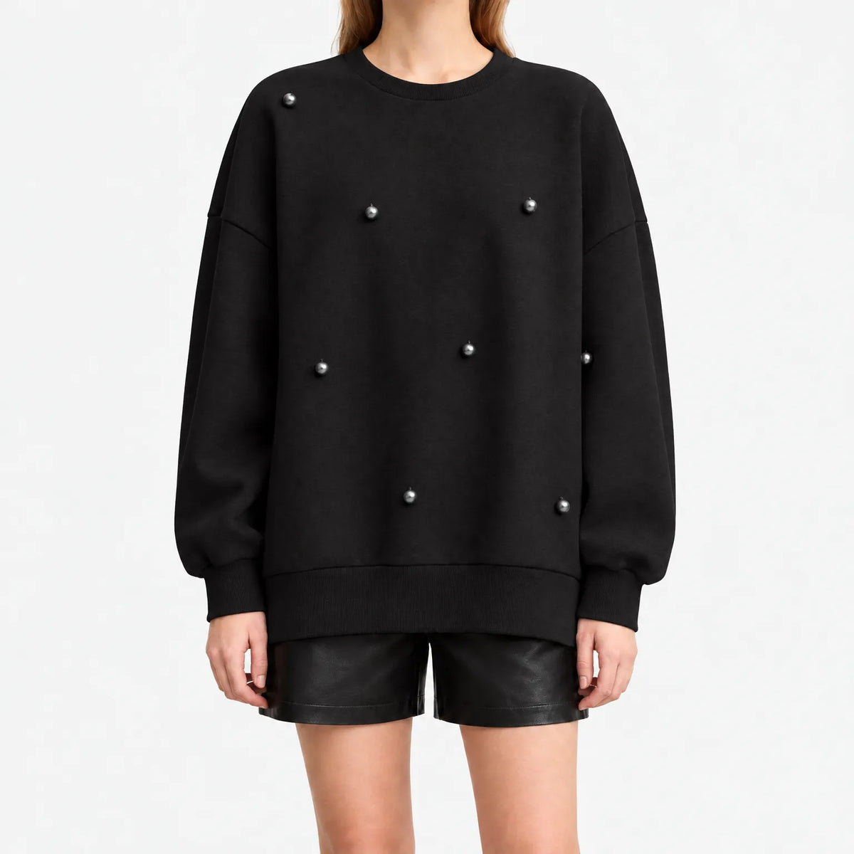 Auryn  - Oversized Drop-Shoulder Sweatshirt Casual Everyday Wear