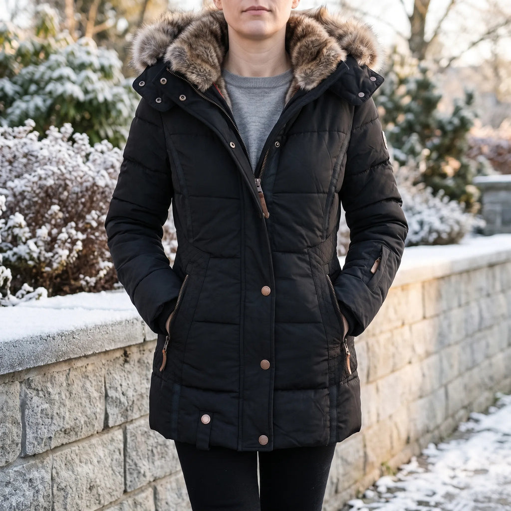 Avelia  - Women's Hooded Winter Coat Cold Weather Commuting
