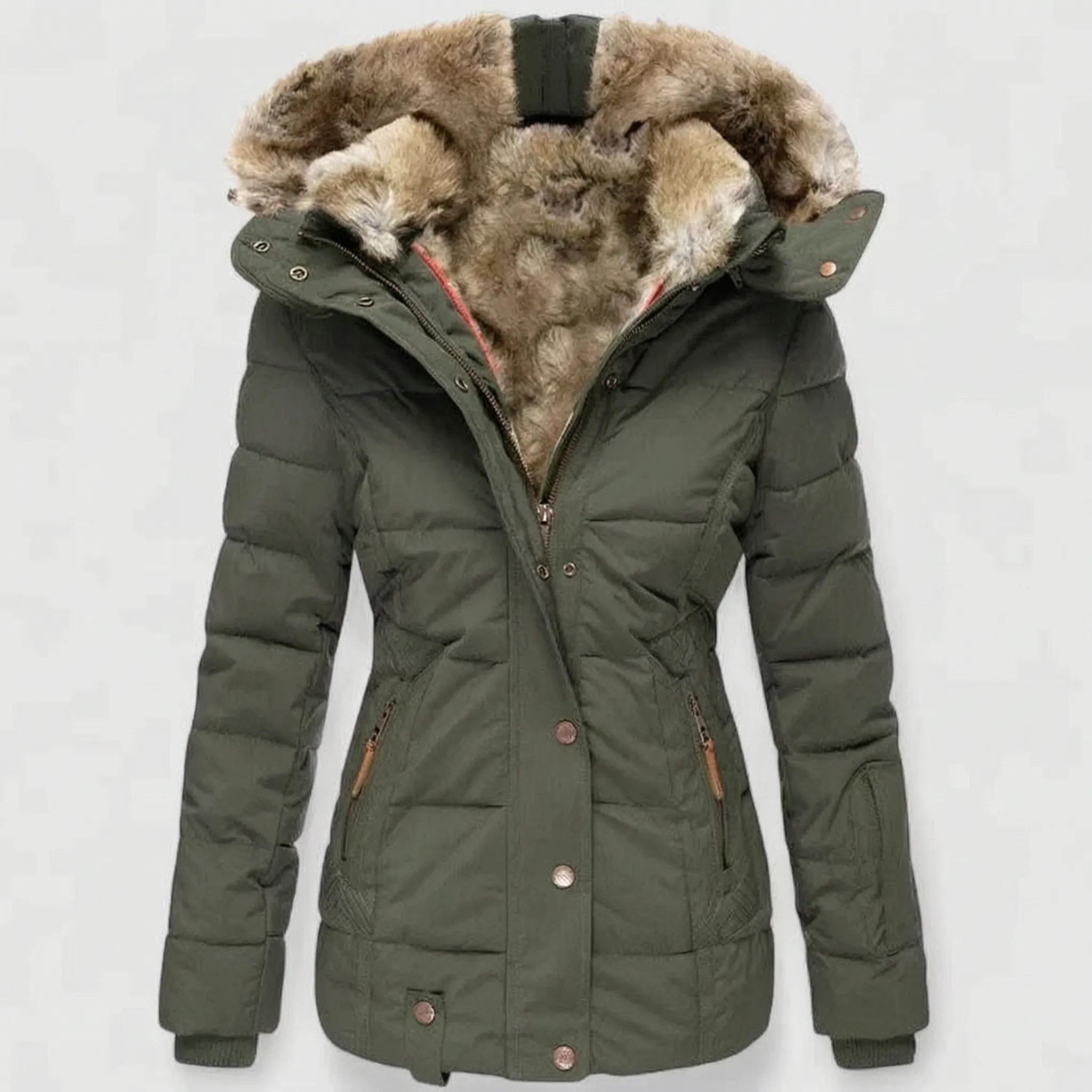 Avelia  - Women's Hooded Winter Coat Cold Weather Commuting