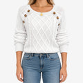Avenel  - Textured Round Neck Knitted Jumper Layering Over Shirts