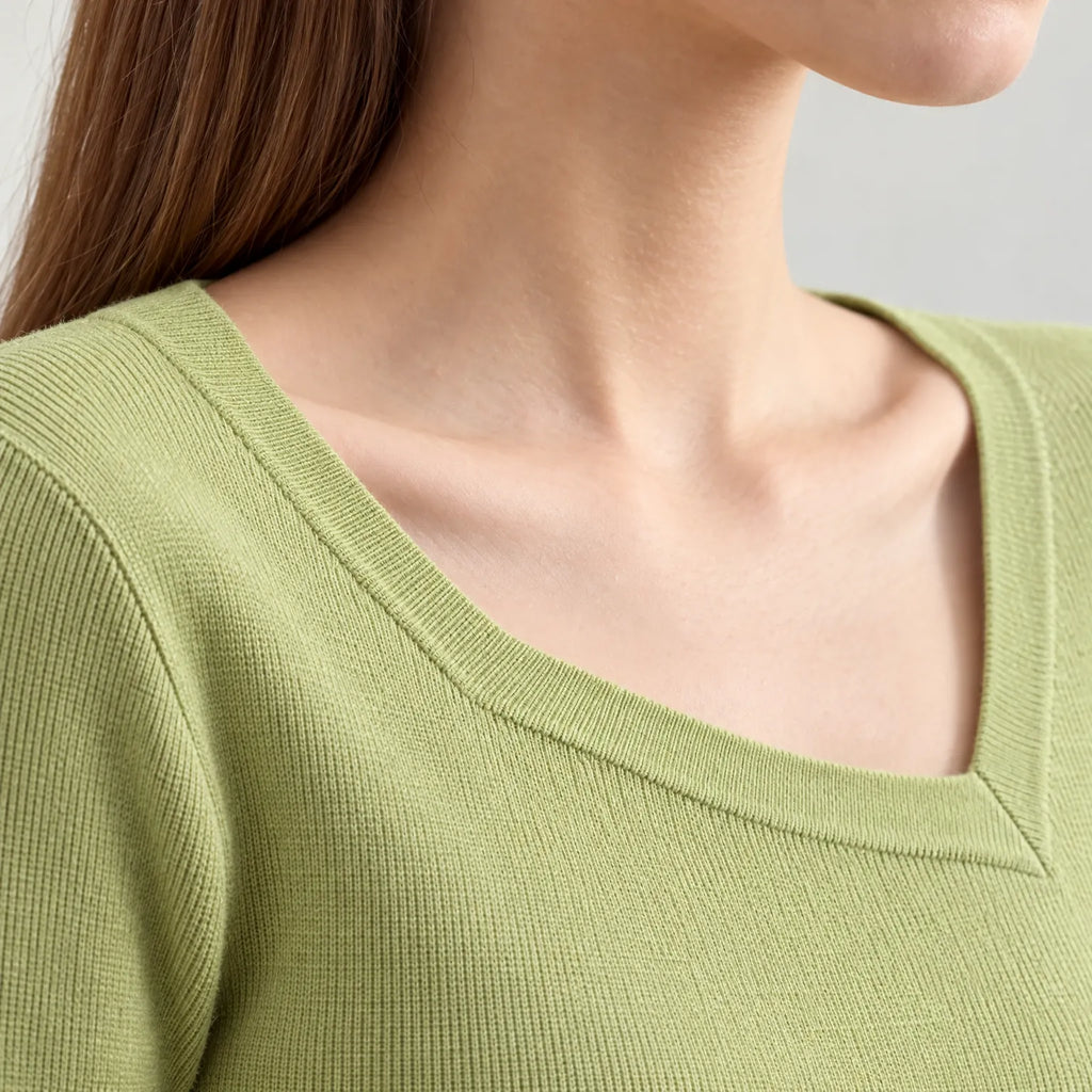 Aximia  - Asymmetrical Fine-Knit Jumper Office Layering