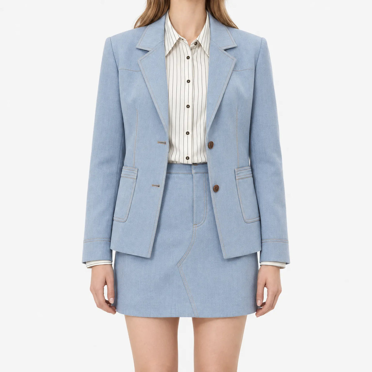 Azulea  - Single-Breasted Casual Blazer Office Meetings