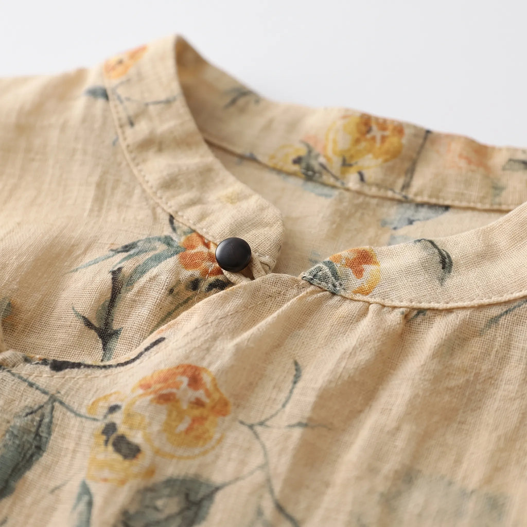 Blossma  - Sleeveless Asymmetrical Womens Blouse Warm Weather Layering