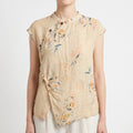 Blossma  - Sleeveless Asymmetrical Womens Blouse Warm Weather Layering