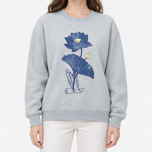 Botanica  - Embroidered Lotus Jumper Adding An Extra Layer
