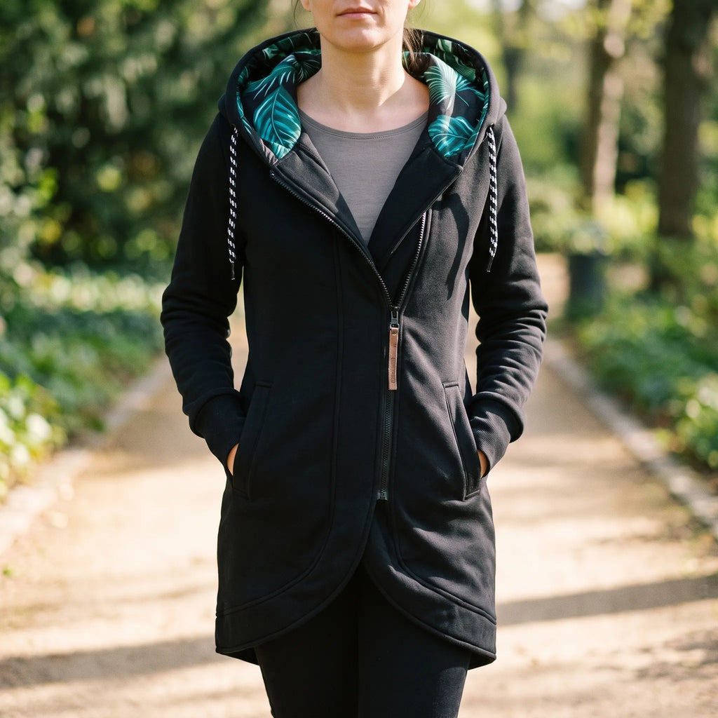 Botanihood  - Asymmetric Zip Winter Jacket Cold Weather Layering