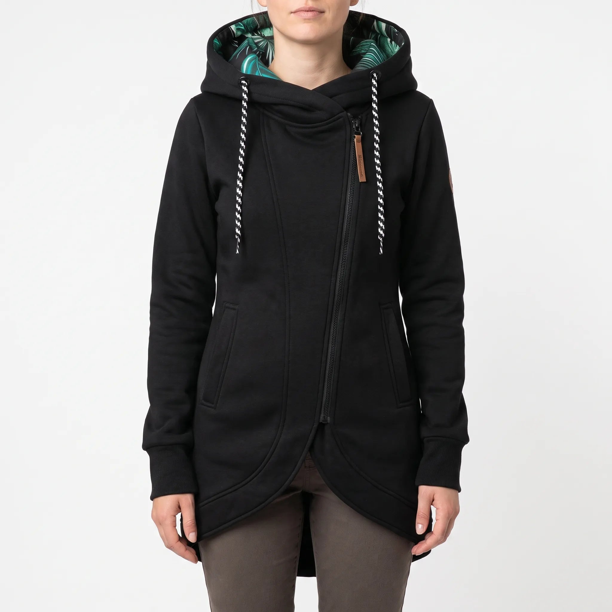 Botanihood  - Asymmetric Zip Winter Jacket Cold Weather Layering