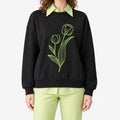 Botanix  - Embroidered Floral Jumper Layering Over Collared Shirts