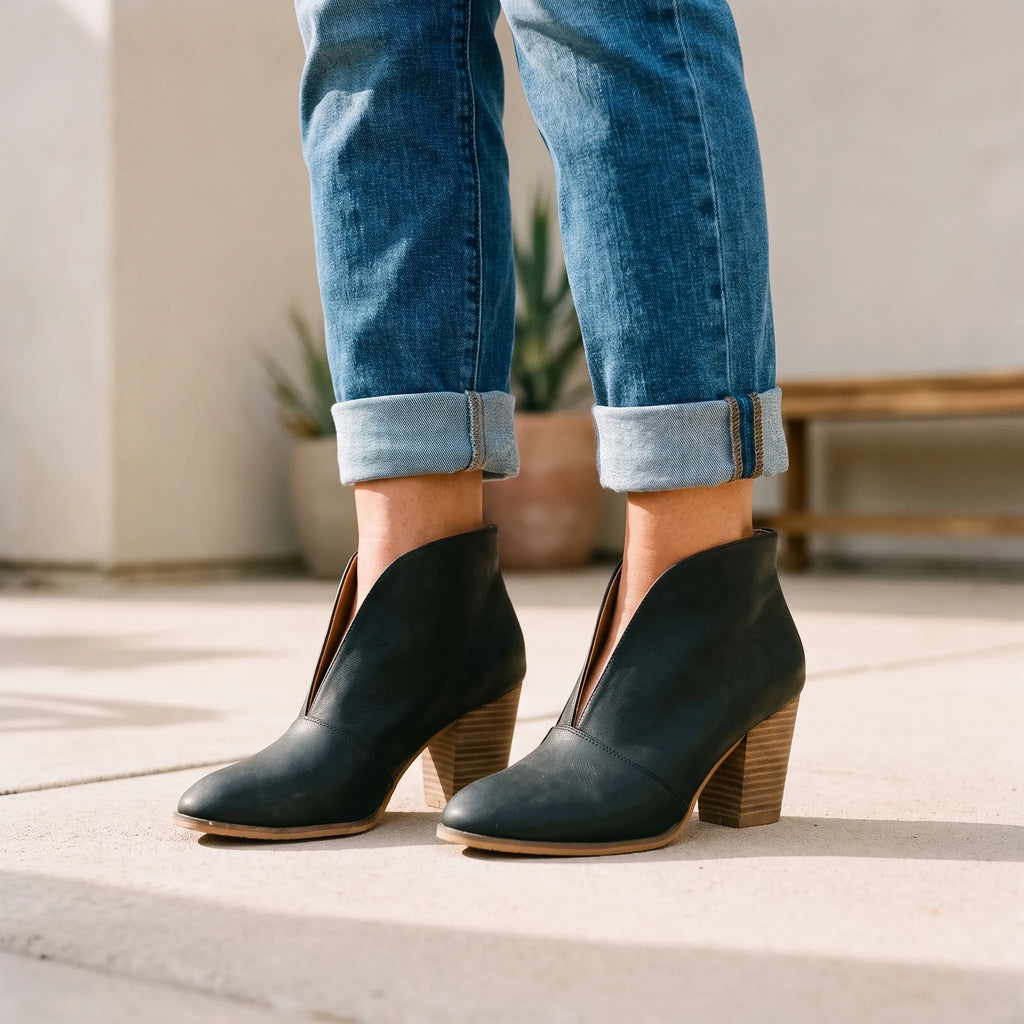 Bovale  - Chunky Heel Ankle Boots Everyday Casual Wear