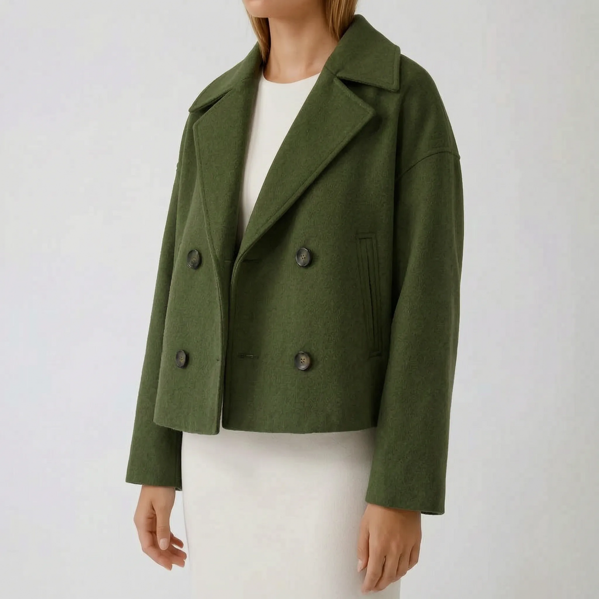 BoxyCrop  - Short Tailored Jacket Everyday Layering