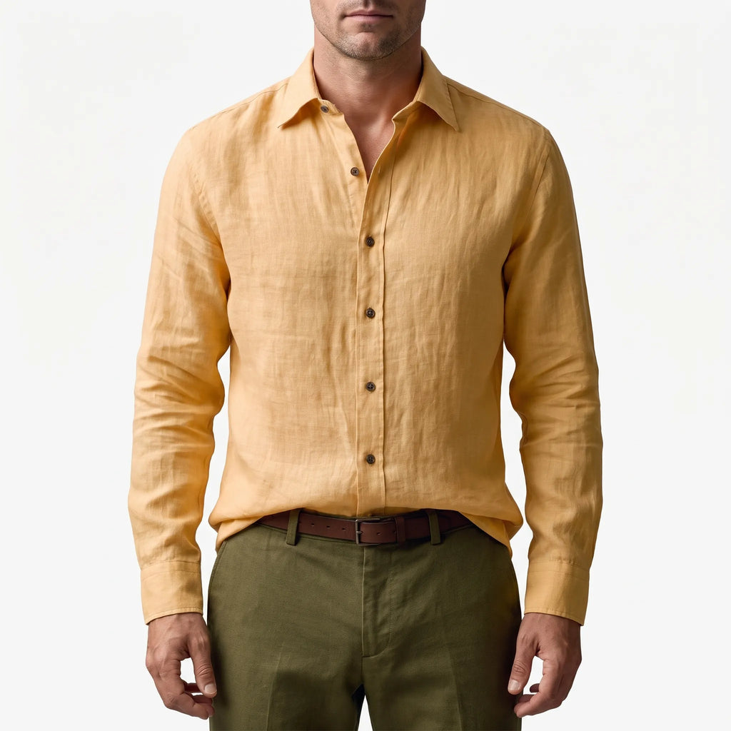 BreezeFit  - Long Sleeve Button-Down Casual Shirt Casual Office Wear